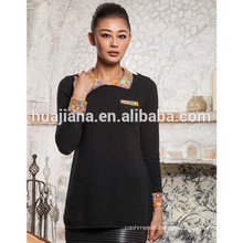 fashion polo neck women's 100% cashmere sweater